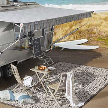 Durable JONATHAN Y Sinjuri Medallion Indoor Outdoor Rug