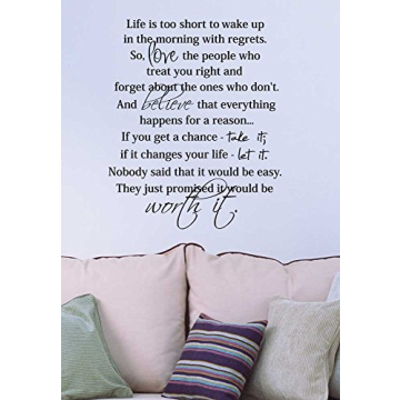 Inspirational Wall Decal for Home or Office Decor