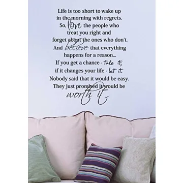 Inspirational Wall Decal for Home or Office Decor