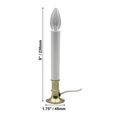 Elegant Electric Candle Lamp with Dusk to Dawn Sensor