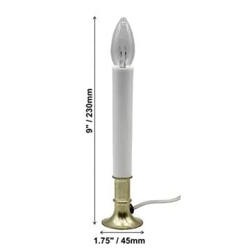 Elegant Electric Candle Lamp with Dusk to Dawn Sensor