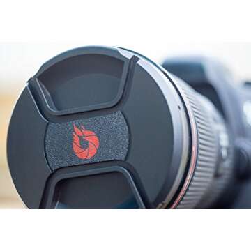 Durable 77mm Lens Cap with Center-Pinch Design