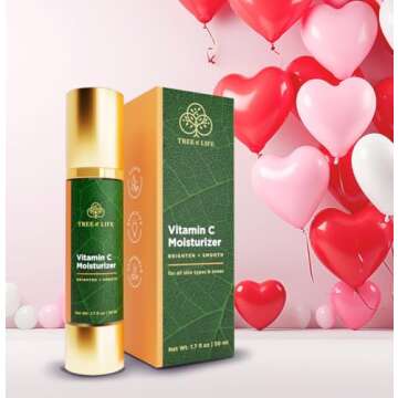 Tree of Life Beauty Moisturizer, Vitamin C Face Cream - Hydrating & Brightening Lotion, Reduces Dark...