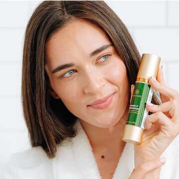 Tree of Life Beauty Moisturizer, Vitamin C Face Cream - Hydrating & Brightening Lotion, Reduces Dark Spots - Dermatologist-Tested for Dry Sensitive Skin - Whitening Facial Skin Care - 1.7 Fl Oz