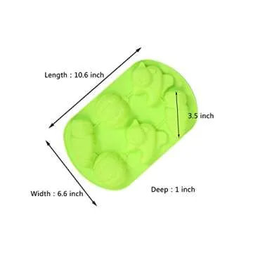 IHOMECOOKER 4PC Silicone Halloween Ghost Pumpkin Baking Mold Set …