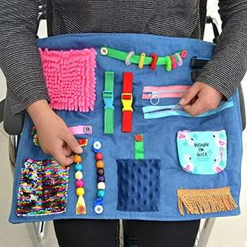 RainbowStar Fidget Blanket for Alzheimer's Anxiety Relief