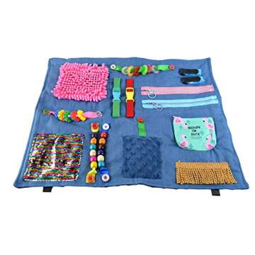 rainbowstar Fidget Blanket for Alzheimer Patients Anxiety Relief Autistic Dementia Therapeutic Tool Sensory Pad