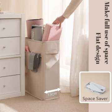 CANFOD Yoga Mat Storage Racks, Home Gym Storage Rack for Foam Roller, Yoga Strap, Thick Yoga Mats and Resistance Bands, Workout Equipment Corner Storage Organizer