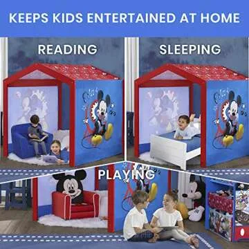 Disney Mickey Mouse Indoor Playhouse & Chair Desk Set