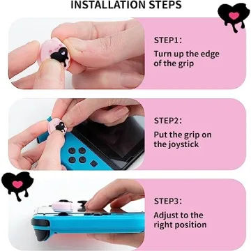 Cute GeekShare Thumb Grip Caps for Switch Controllers