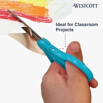 Westcott Kids Safety Scissors Blunt Tip Blue Ages 4-8