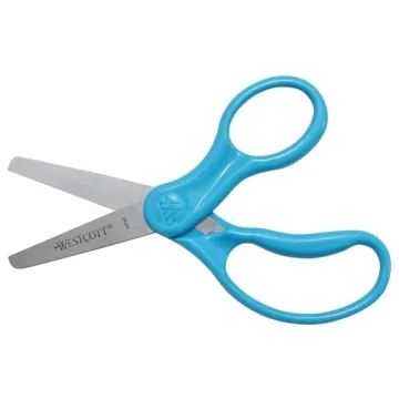 Westcott Kids Safety Scissors Blunt Tip Blue Ages 4-8