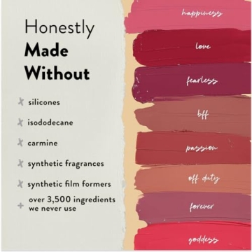 Honest Beauty Hydrating Liquid Lipstick - Vegan, EWG Verified