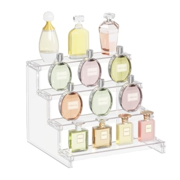 Lifewit 4 Tier Clear Display Risers Stand for Organizing Figures and Desserts