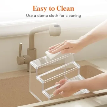 Lifewit 4 Tier Clear Display Risers for Organizing