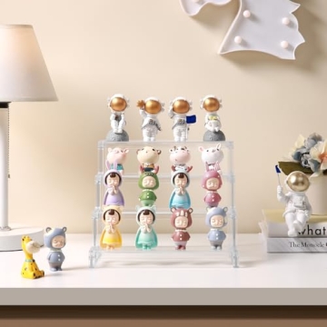 Lifewit 4 Tier Clear Display Risers for Organizing