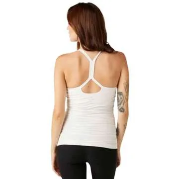 Beyond Yoga Womens Maternity Spacedye Slim Racerback Tank White Light SM One Size