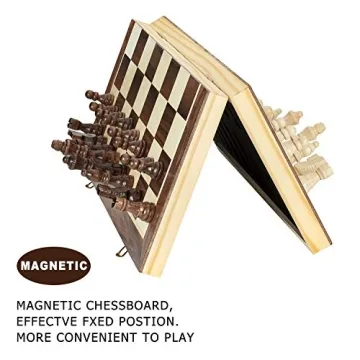 AMEROUS 15 Inch Portable Magnetic Travel Chess Set