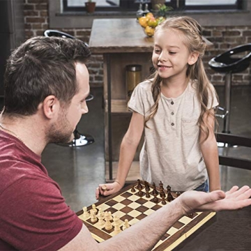 AMEROUS 15 Inch Portable Magnetic Travel Chess Set