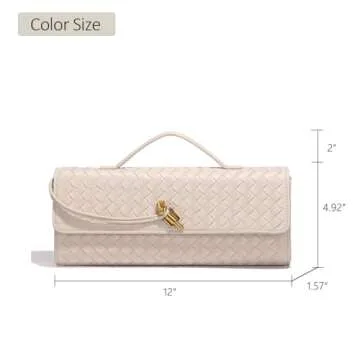 Stylish JYG Woven Handbag in PU Leather for Every Occasion