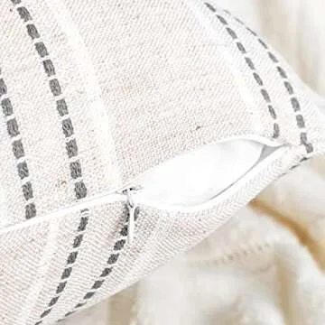 Stylish AELS Sofa Pillow Covers – Farmhouse Decor Set of 2