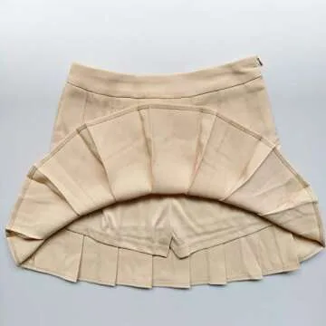 ZHANCHTONG Women's A-Line Pleated Mini Skirt - Comfortable & Stylish