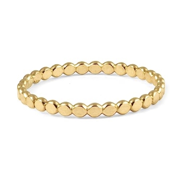 Dainty 14k Gold Filled Stacking Rings for Women & Girls - Simple & Minimalist