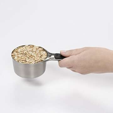 OXO Good Grips Measuring Cup Set, Stainless steel, 4 pieces