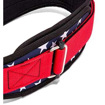Schiek 2004 Stars n' Stripes Lifting Belt for Perfect Fit