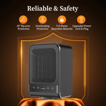 Lerat 1500W Portable Space Heater with Thermostat