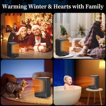 Lerat 1500W Portable Space Heater with Thermostat