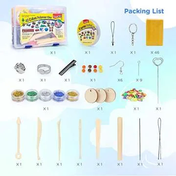ifergoo Polymer Clay, Modeling Clay for Kids DIY Starter Kits, Oven Baked Model Clay, Non-Toxic, Non-Sticky, with Sculpting Tools, Ideal Gift for Children and Artists