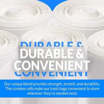 Reli. 13 Gallon Trash Bags Bulk Strong Clear 1000 Count