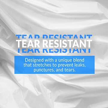 Reli. 13 Gallon Trash Bags Bulk Strong Clear 1000 Count