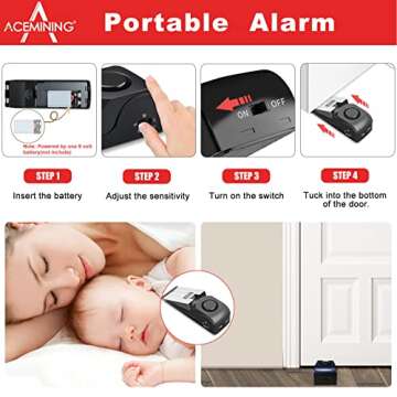 AceMining Portable Door Locks for Enhanced Security