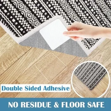 Lancord Rug Tape Large Non Slip Reusable Rug Grippers