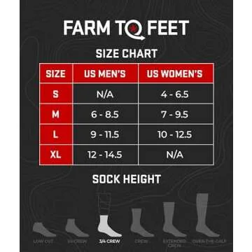 Farm to Feet Cascade Locks 3/4 Technical Hike Crew (Desert Tan, Medium)