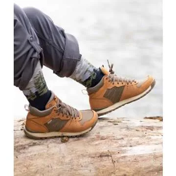 Farm to Feet Cascade Locks 3/4 Technical Hike Crew (Desert Tan, Medium)