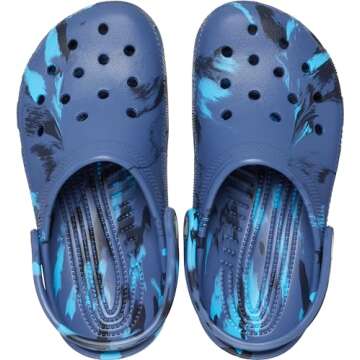 Crocs Classic Marbled Tie-Dye Clog for Little Big Kids
