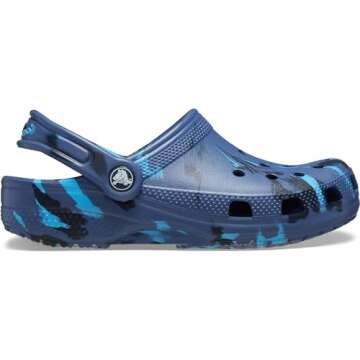 Crocs Classic Marbled Tie-Dye Clog for Little Big Kids