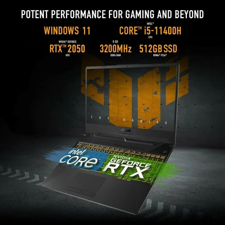 ASUS TUF Gaming F15 Laptop - RTX 2050 & Intel i5