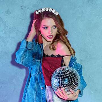 Hicarer Disco Ball Headbands - Vintage 1970s Style