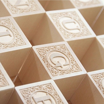 Uncle Goose Uppercase Alphablank Blocks for Creativity