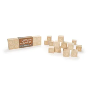 Uncle Goose Uppercase Alphablank Blocks for Creativity