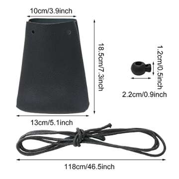 Yueton Litchi Stria Drawstring Soft PU Leather Fashion Shoulder Bag Neck Bag Cellphone Case Cover Po...