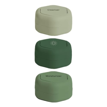 Cadence Travel Containers - Sleek Skincare Set with Magnetic Capsules for Travel