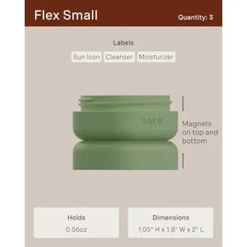 Cadence Travel Containers for Effortless Skincare On-the-Go