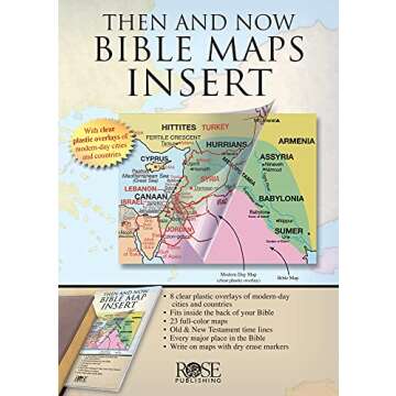 Then and Now Bible Maps Insert