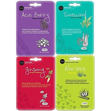 Korean Beauty Face Mask Set - 12 Moisturizing Masks