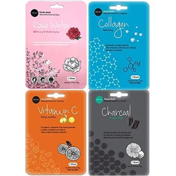 Korean Beauty Face Mask Set - 12 Moisturizing Masks